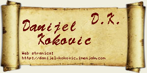 Danijel Koković vizit kartica
